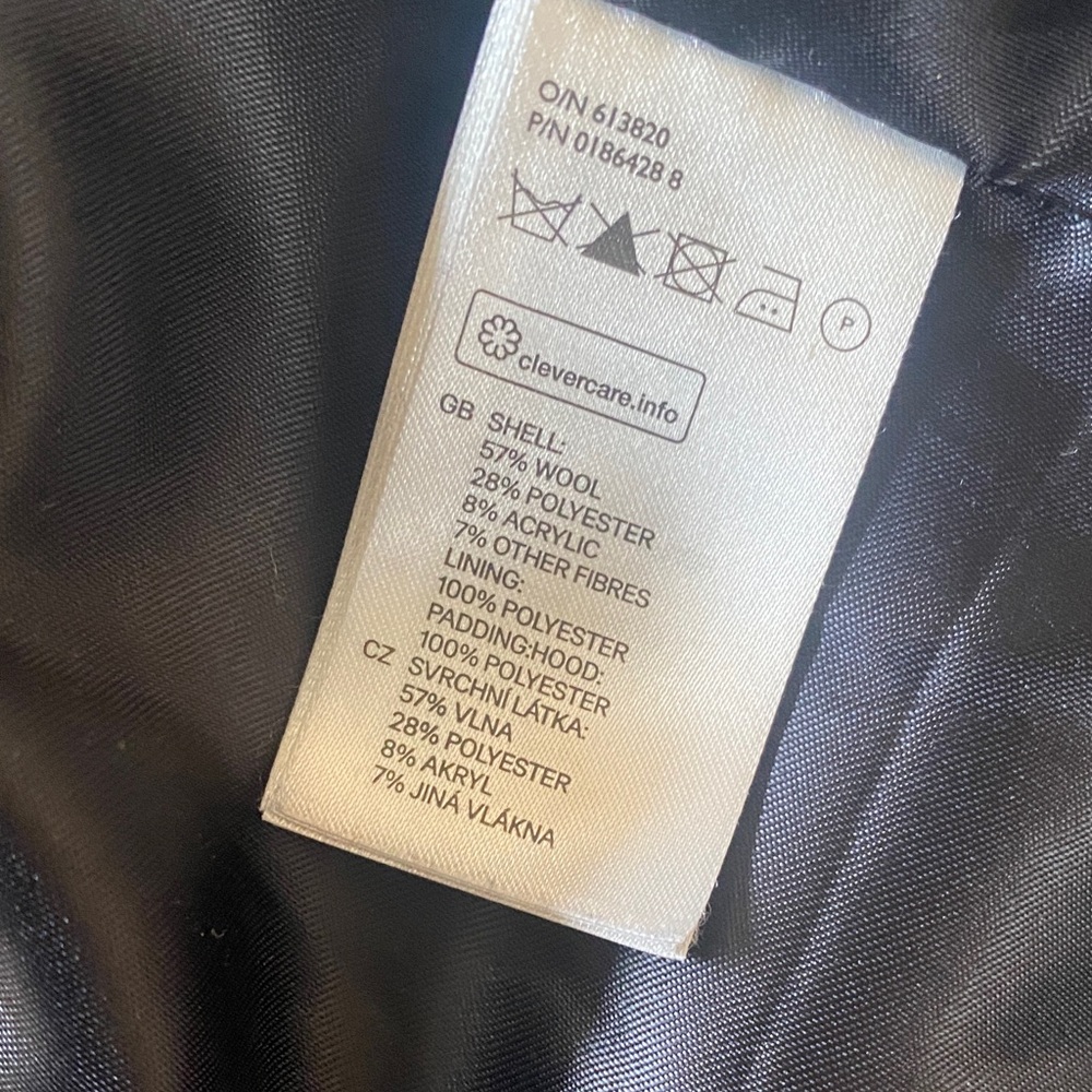 H&M Black Toggle Trench Coat - Picture 3 of 4